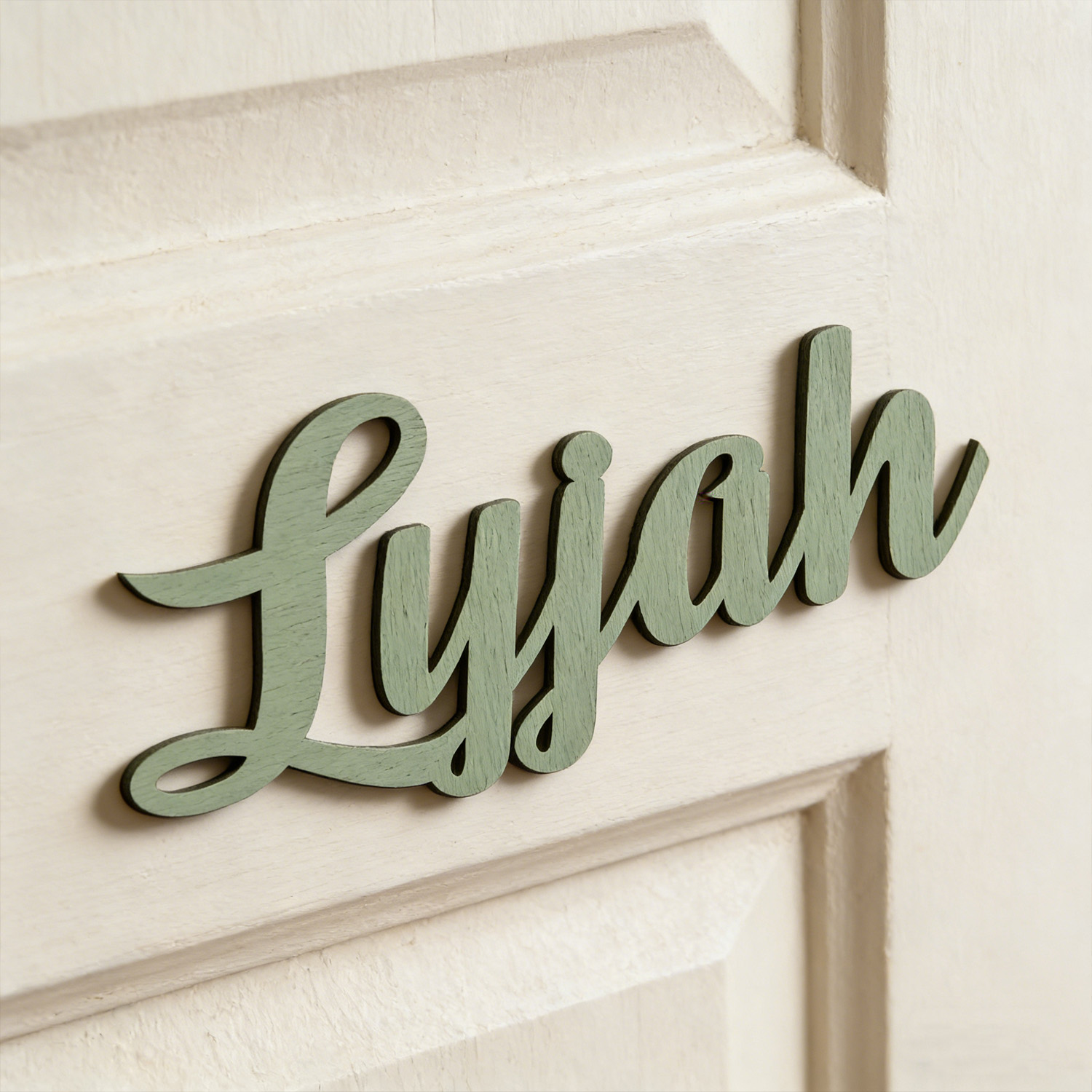Baby Name Wall Art - 1 шт. Персонализированная деревянная табличка с