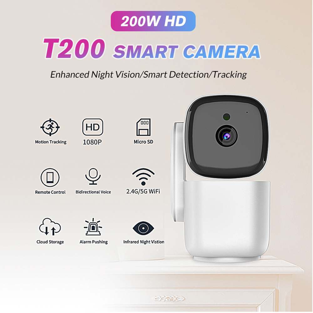 Baby Monitor Split Screen - T200 1080P Внутренняя PTZ-камера видеонаблюдения 355