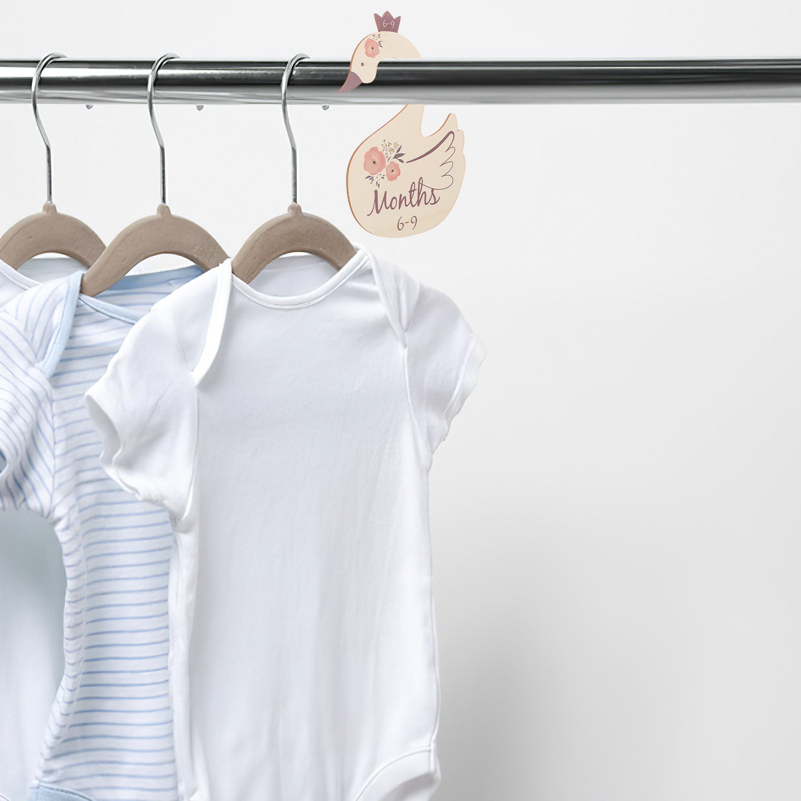 Closet Organizer Baby - 7 шт. деревянных разделителей для шкафа