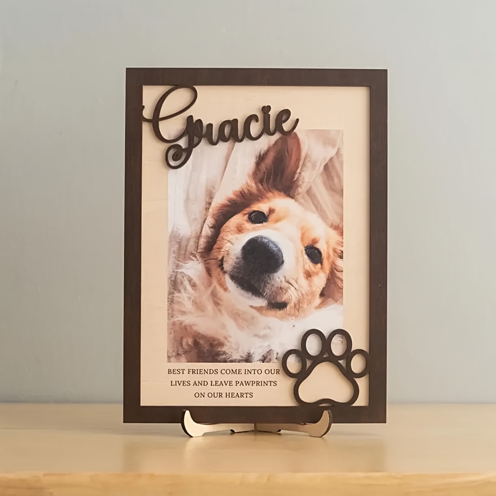 Photo Frame Baby - Персонализированная деревянная фоторамка для питомца с