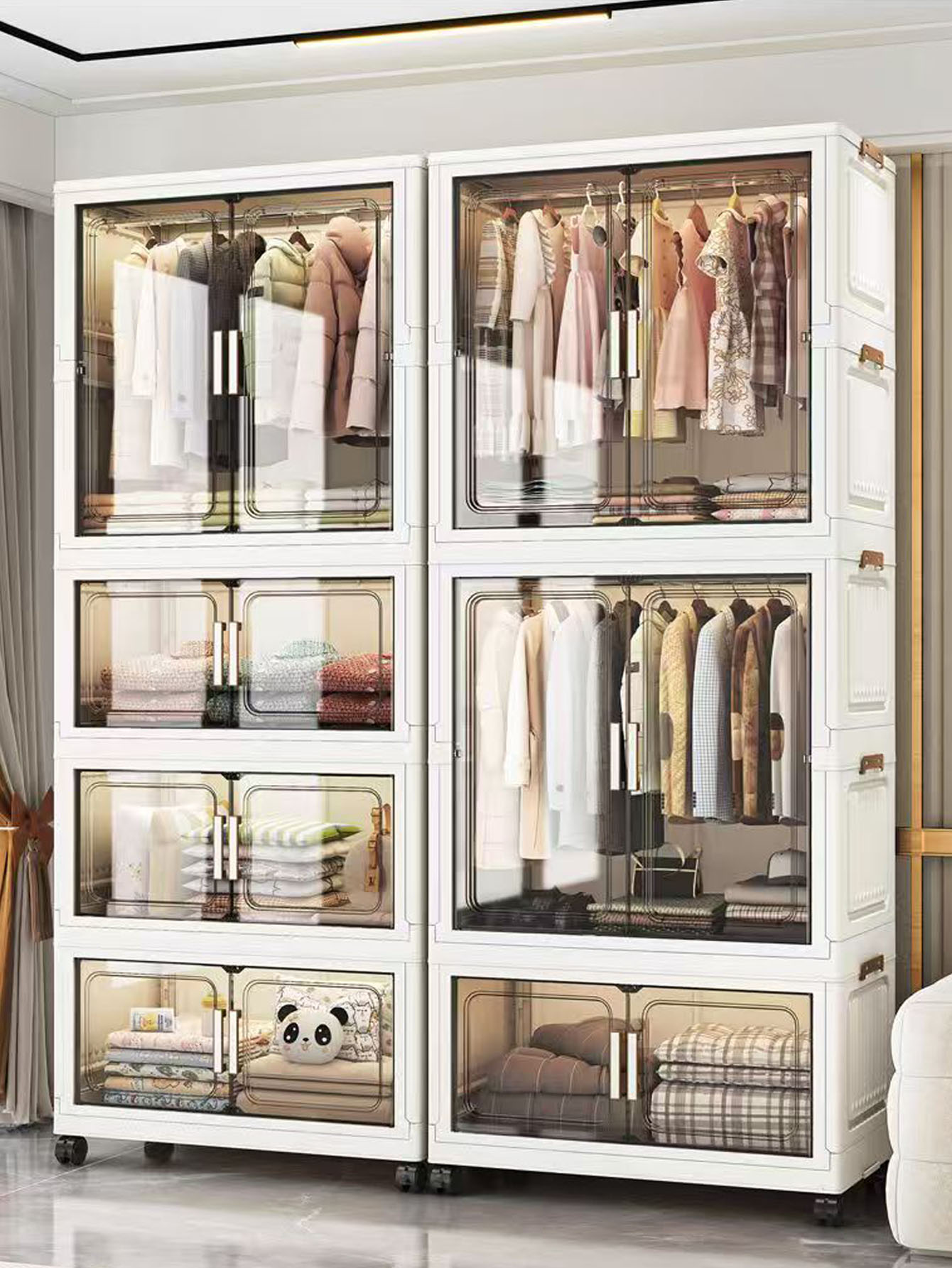 Closet Organizer Baby - Утолщенный многослойный пластиковый шкаф для хранения