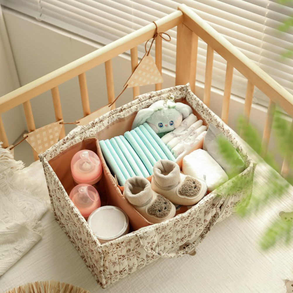 Baby Nursery Must Haves - Органайзер для подгузников с цветочным принтом