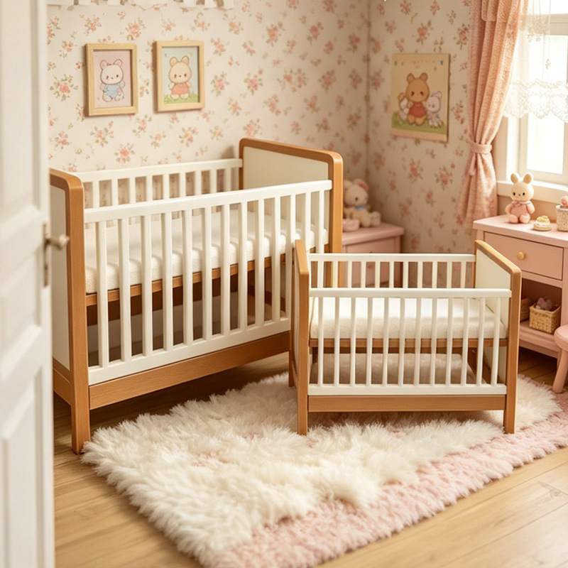 Baby Nursery Layout - Миниатюрная пластиковая детская кроватка, аксессуар для