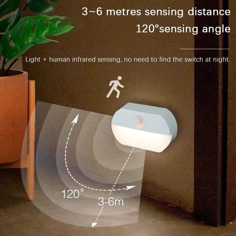 Baby Nursery Night Light - Светодиодные ночные светильники с датчиком человеческого