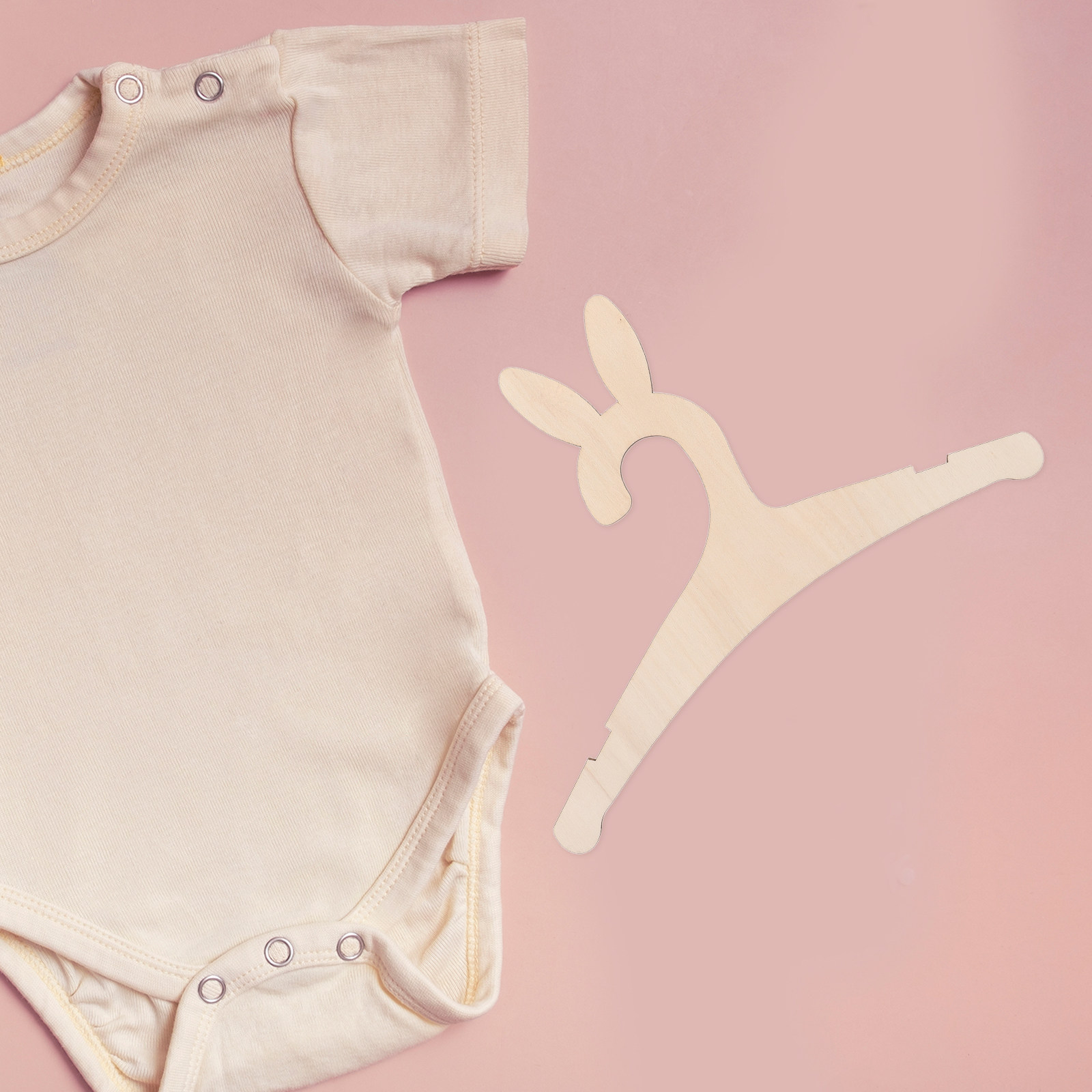 Closet Organizer Baby - 5 шт. деревянных вешалок для детской