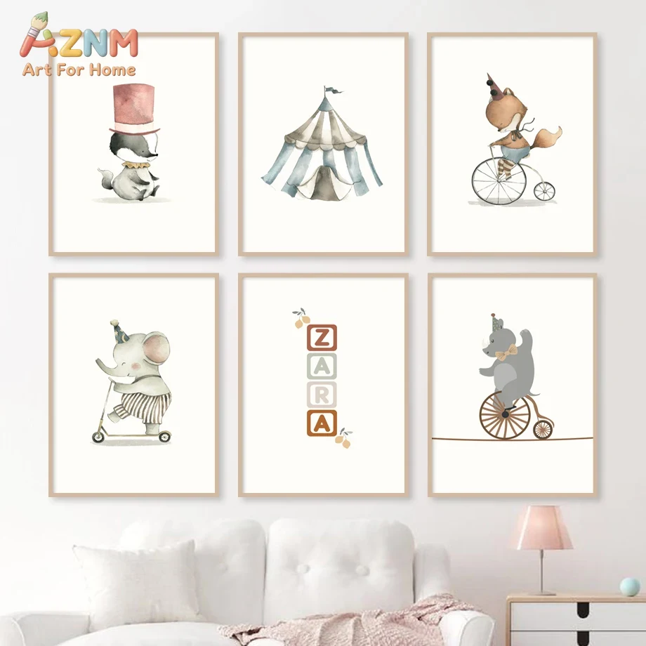 Бескаркасный холст AZNM: Аквар – обзор и цена Baby Name Wall Art