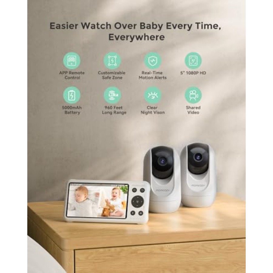 Умная Wi-Fi видеоняня для дома – обзор и цена Baby Monitor Split Screen