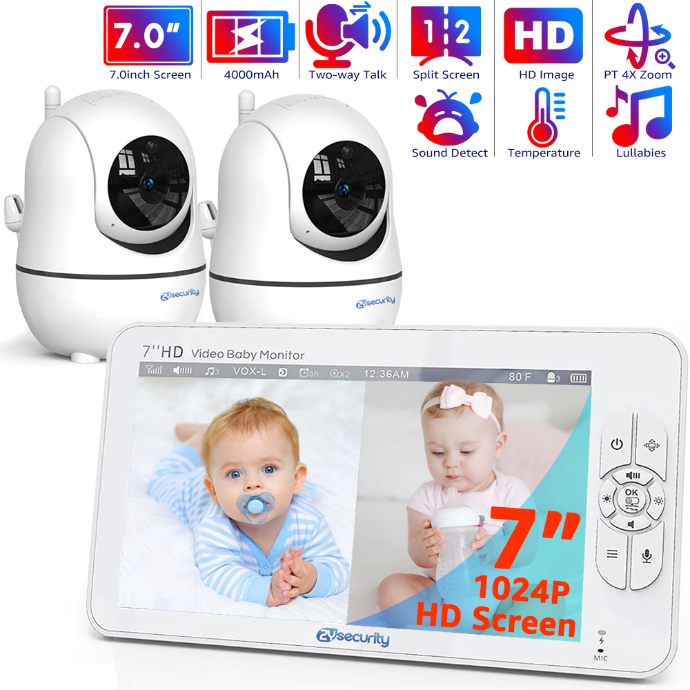 7,0-дюймовый видеоняня HD Разд – обзор и цена Baby Monitor Split Screen