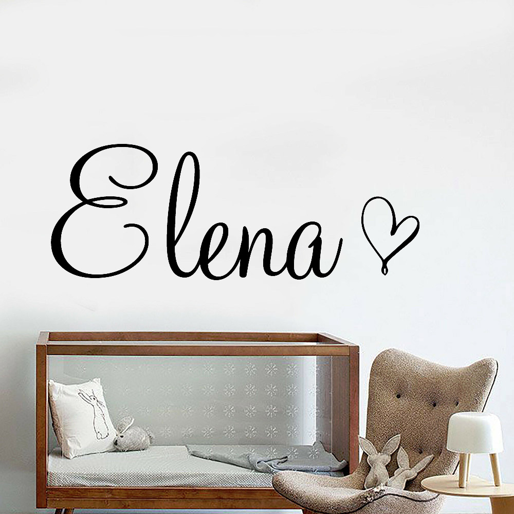 Художественная наклейка на сте – обзор и цена Baby Name Wall Art