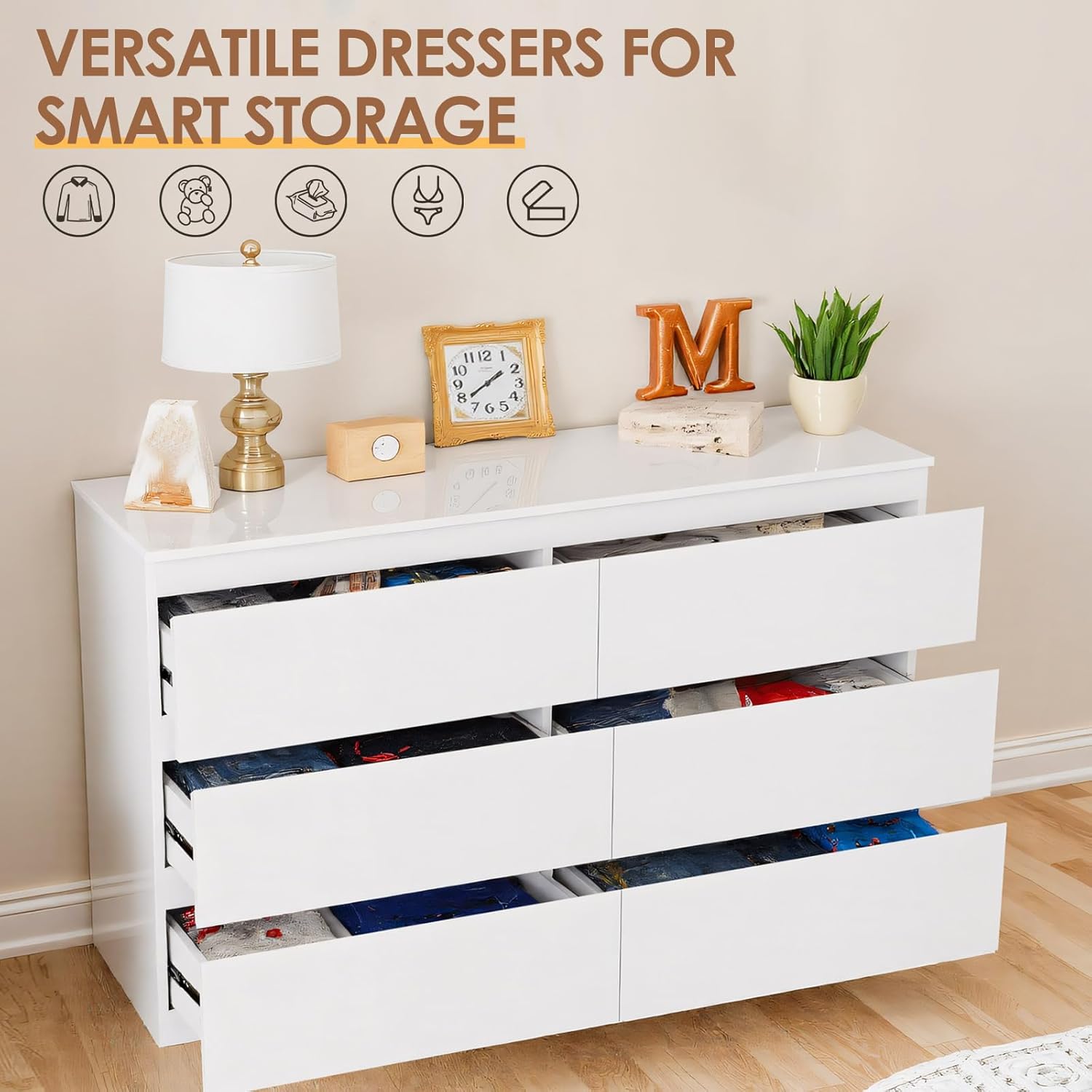 Белый деревянный комод для спа – обзор и цена Drawer Dresser White