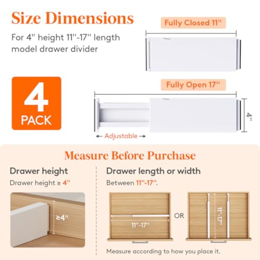 Набор из 4 улучшенных разделит – обзор и цена Drawer Dresser White