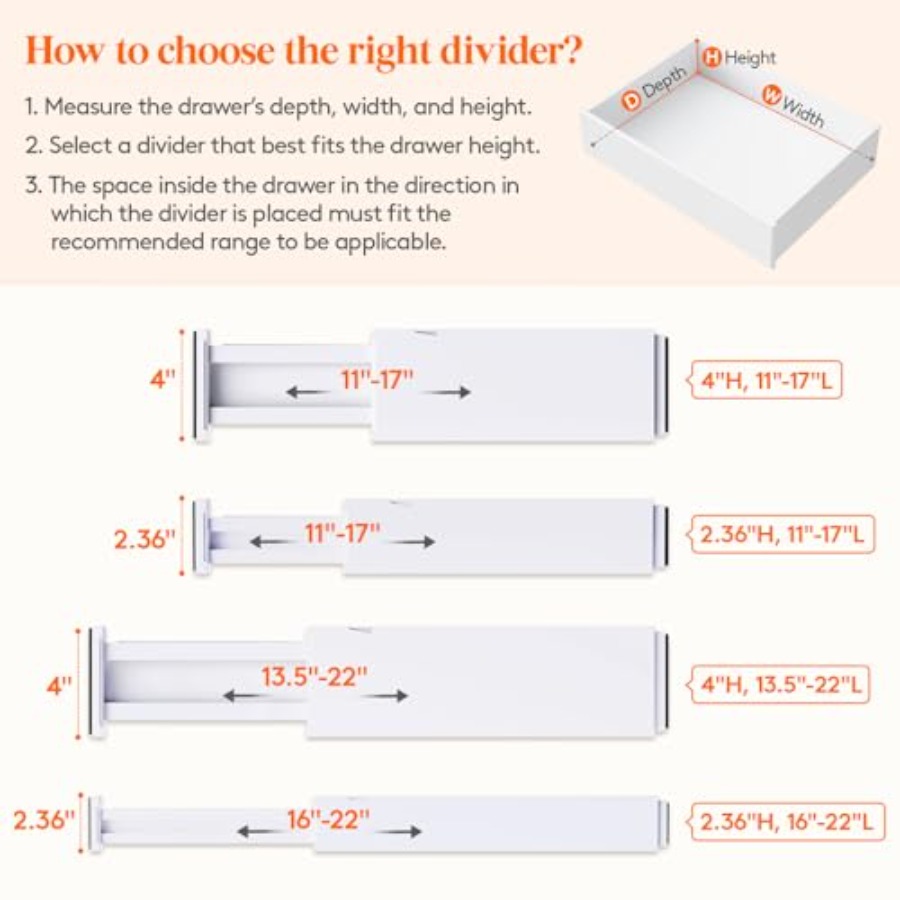 Набор из 4 улучшенных разделит – обзор и цена Drawer Dresser White