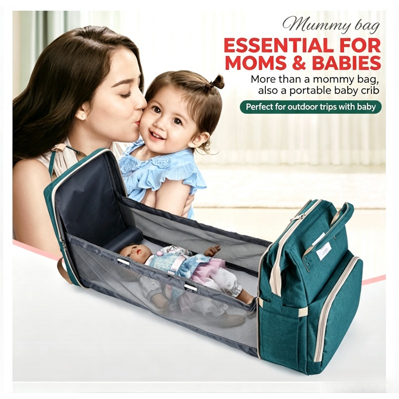 Вместительный рюкзак для мам с – обзор и цена Baby Nursery Backpack