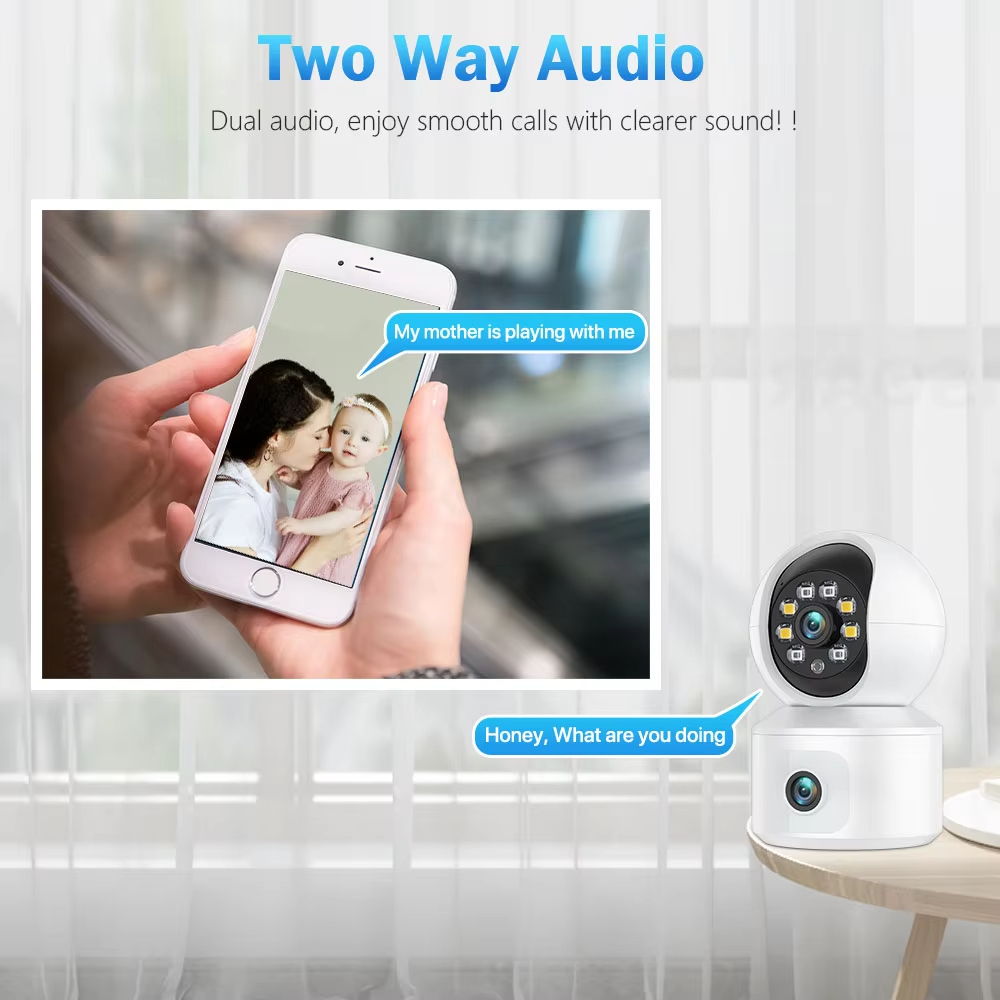 6 МП Wi-Fi IP-камера ICSEE с д – обзор и цена Baby Monitor Split Screen
