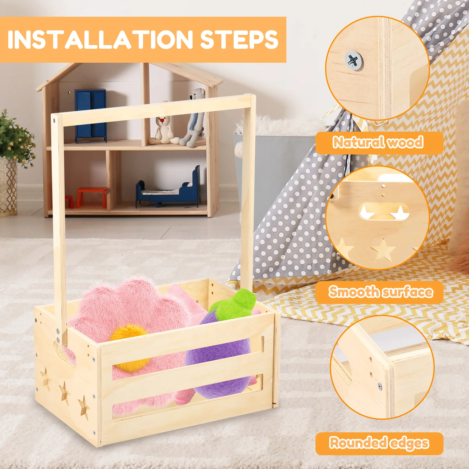 Деревянная корзина для детских – обзор и цена Closet Organizer Baby
