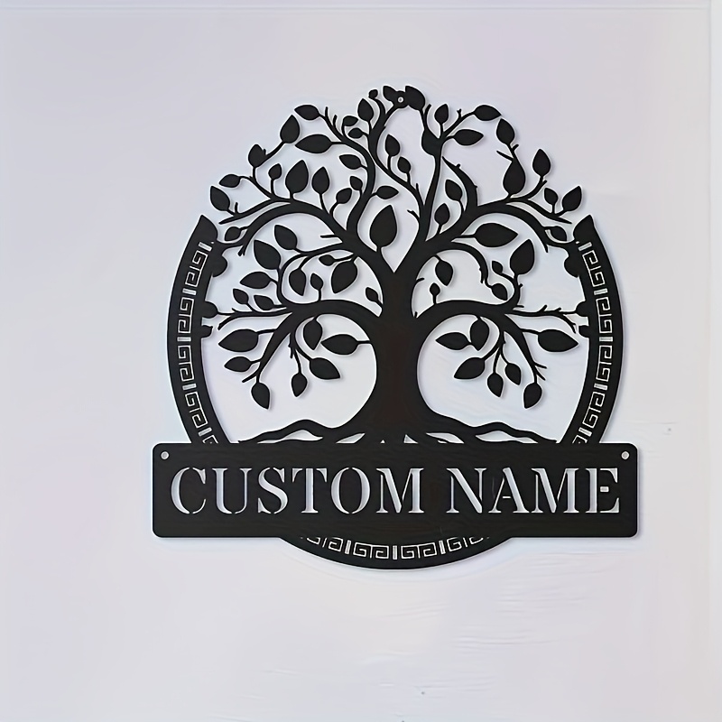 Металлическое настенное панно  – обзор и цена Baby Name Wall Art