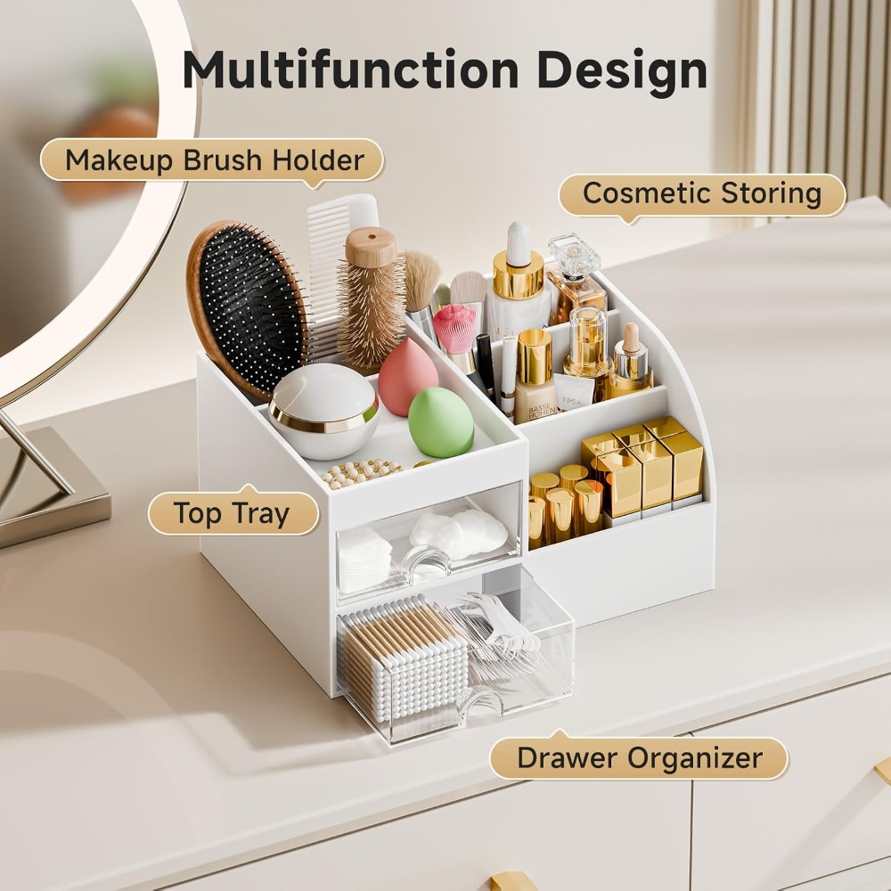 Органайзер для косметики с 2 я – обзор и цена Drawer Dresser White