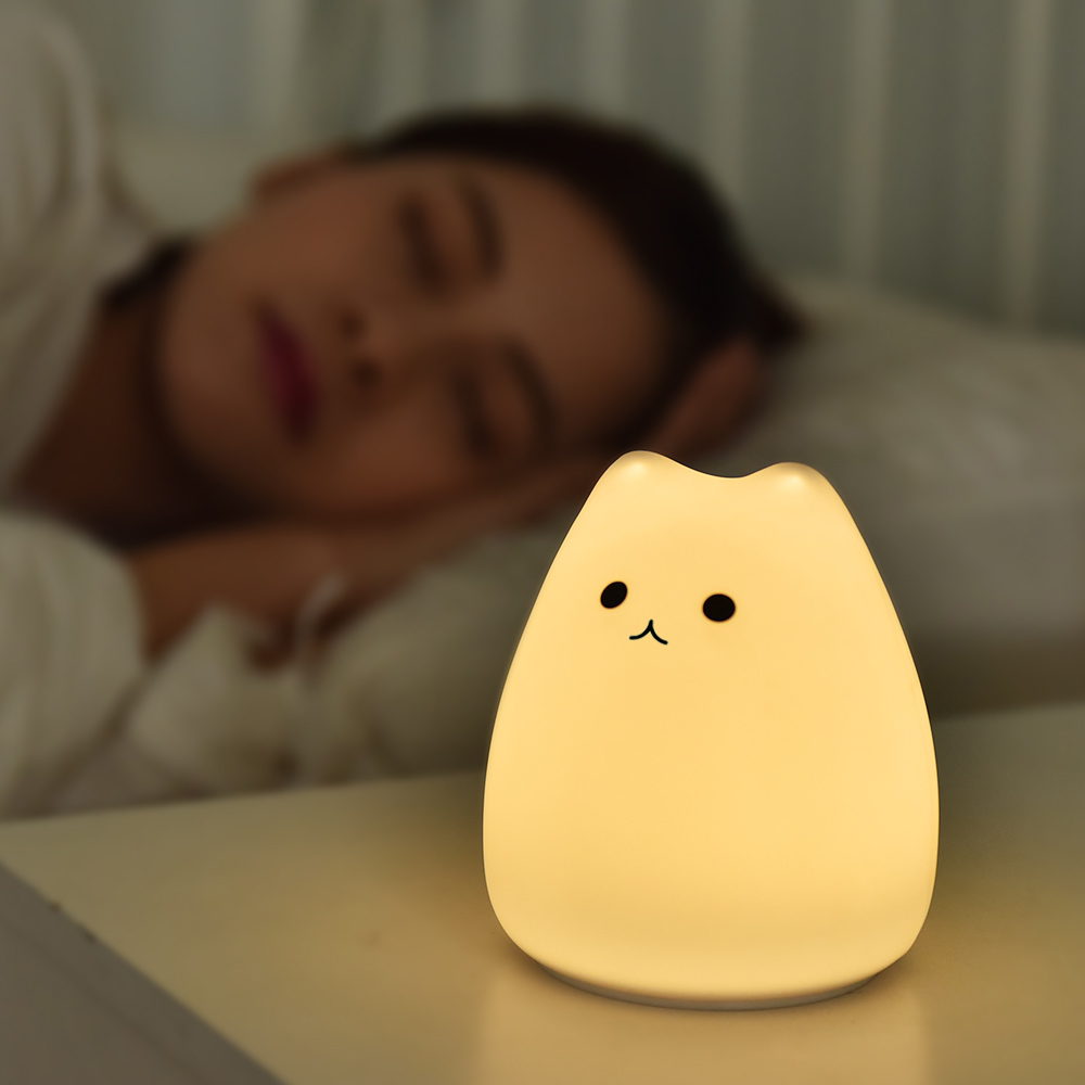 Ночник с милым котом для мален – обзор и цена Baby Nursery Night Light