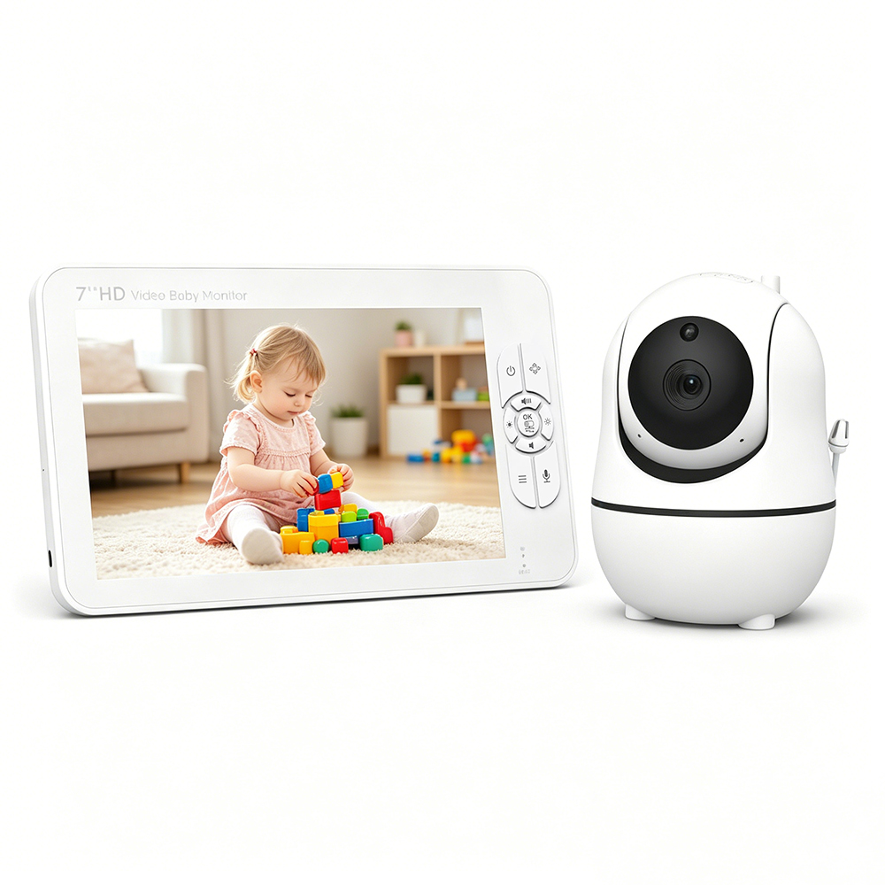 7-дюймовый видеоняня с разделе – обзор и цена Baby Monitor Split Screen