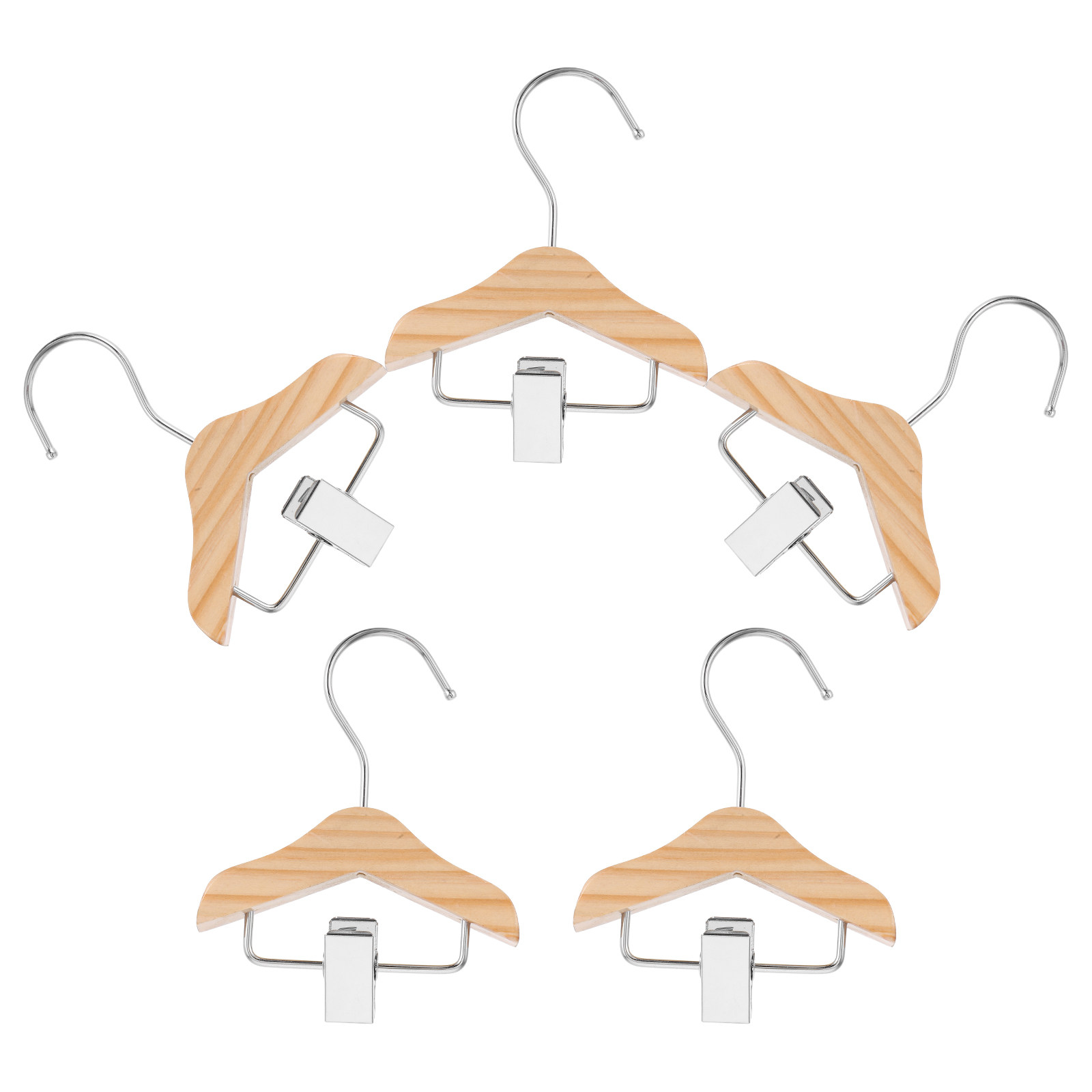 5 шт. деревянных мини-вешалок  – обзор и цена Baby Nursery Hangers