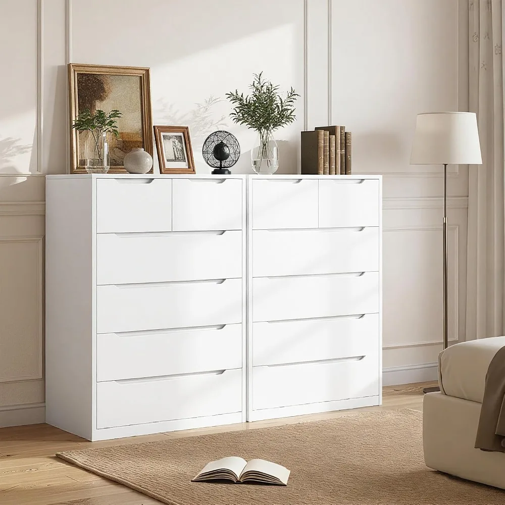Белый комод с 6 деревянными ящ – обзор и цена Drawer Dresser White