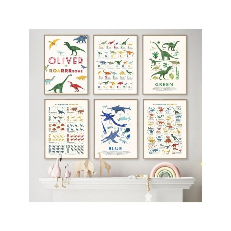 Обучающие цифры и буквы алфави – обзор и цена Baby Name Wall Art