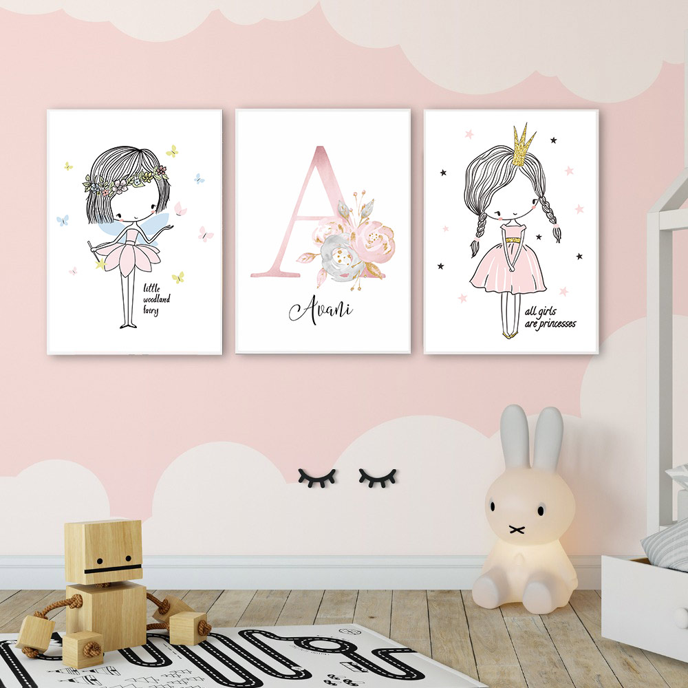 «Детские постеры», персонализи – обзор и цена Baby Name Wall Art