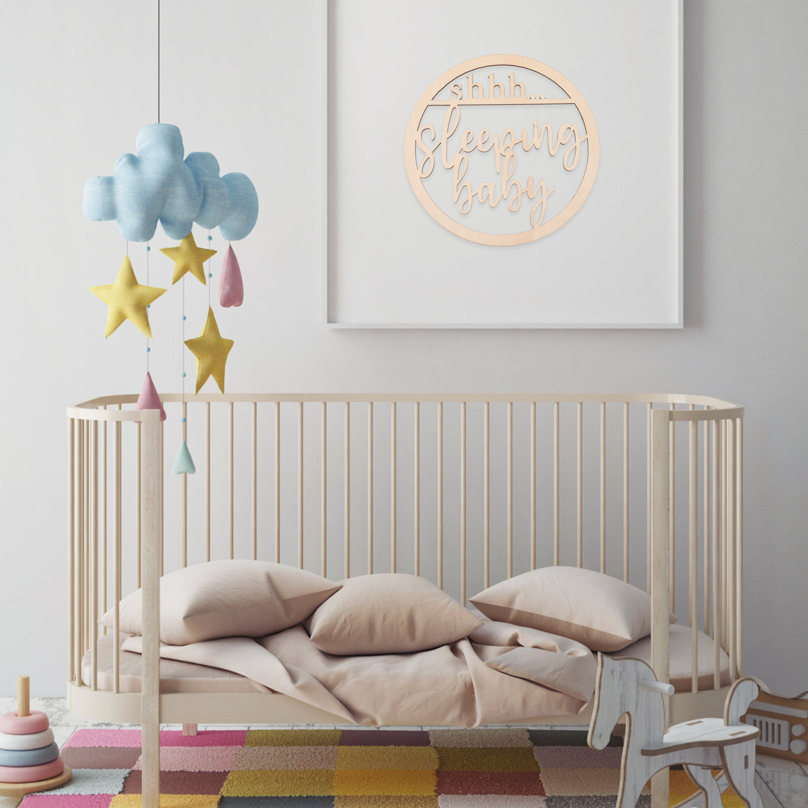 Деревянная подвесная табличка  – обзор и цена Baby Nursery Hangers