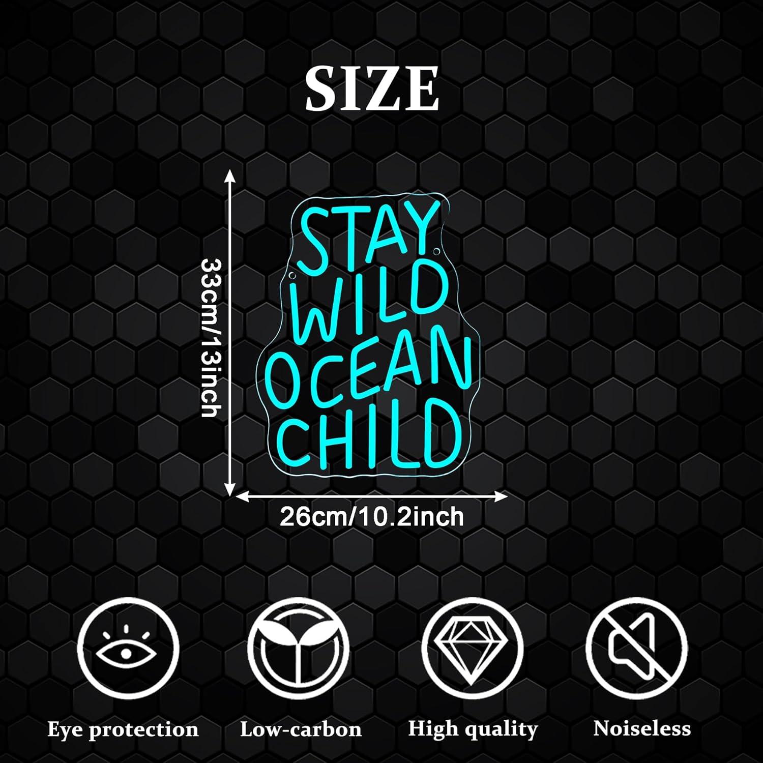 Неоновая вывеска «Stay Wild Oc – обзор и цена Baby Nursery Ocean Theme
