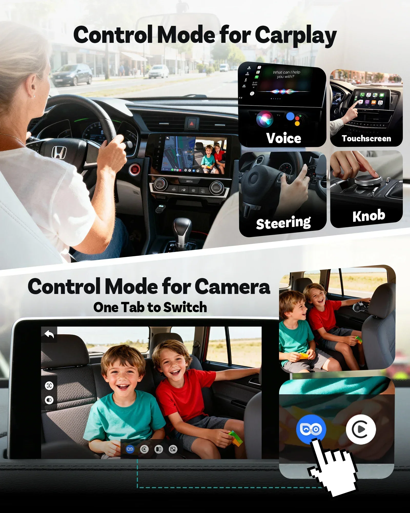 Беспроводной адаптер OTTOCAST  – обзор и цена Baby Monitor Split Screen