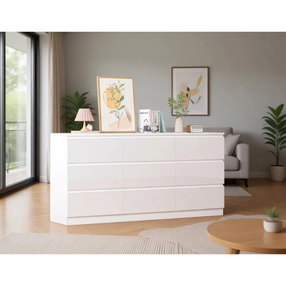 Большой комод на 9 ящиков (70  – обзор и цена Drawer Dresser White