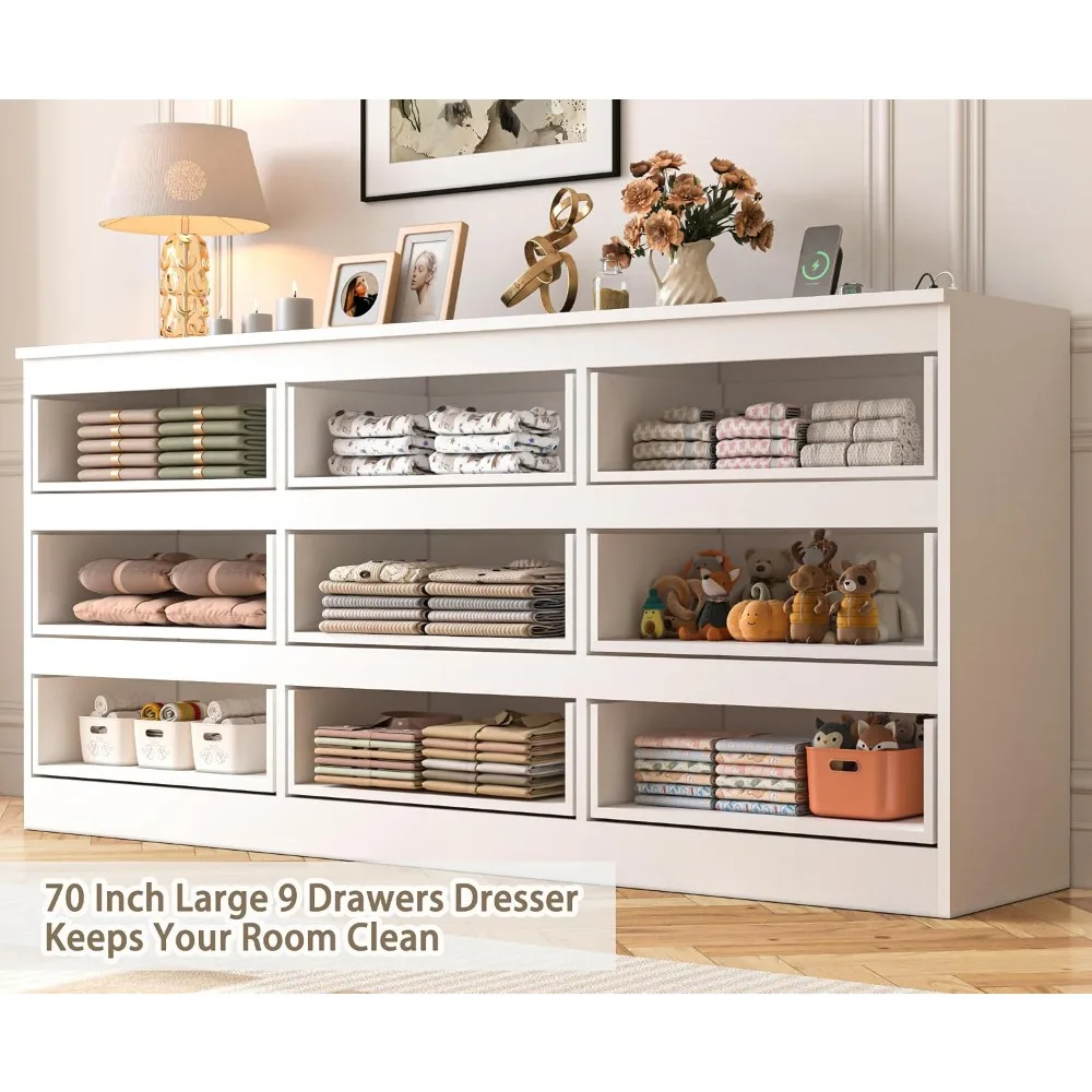 Большой комод на 9 ящиков (70  – обзор и цена Drawer Dresser White