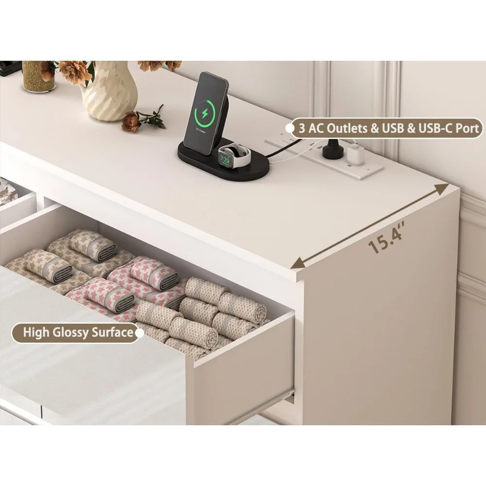 Большой комод на 9 ящиков (70  – обзор и цена Drawer Dresser White