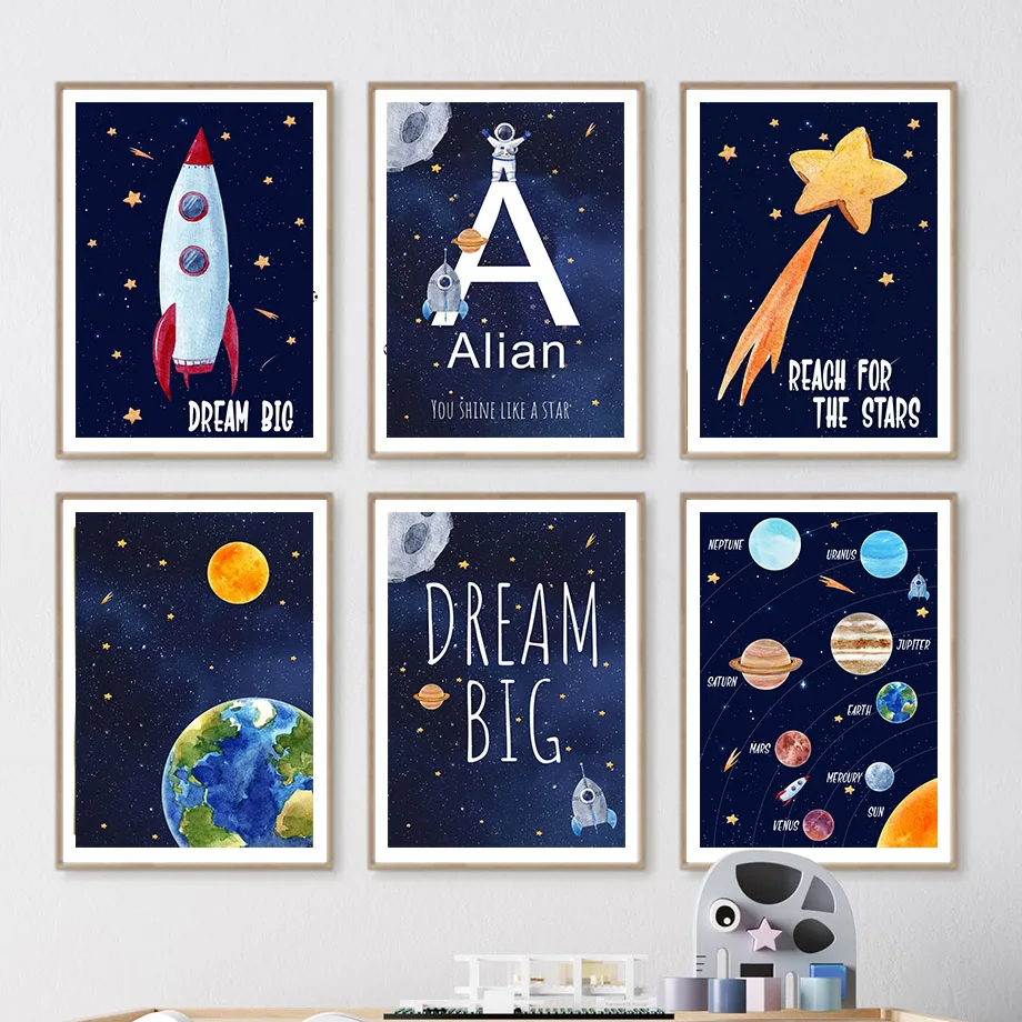 Картина на холсте с индивидуал – обзор и цена Baby Nursery Art
