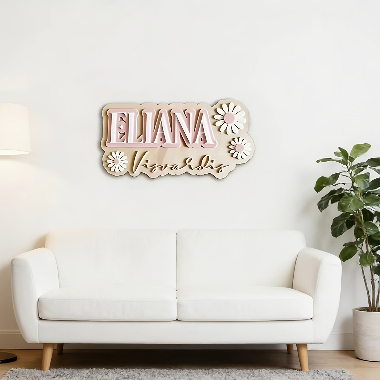 Деревянная табличка с двойным  – обзор и цена Baby Nursery Accent Wall