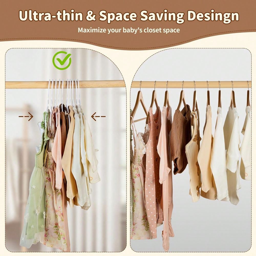 Набор из 70-100 пластиковых де – обзор и цена Baby Nursery Hangers