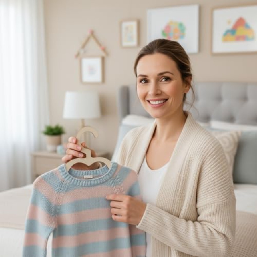 10 шт. деревянных вешалок для  – обзор и цена Closet Organizer Baby